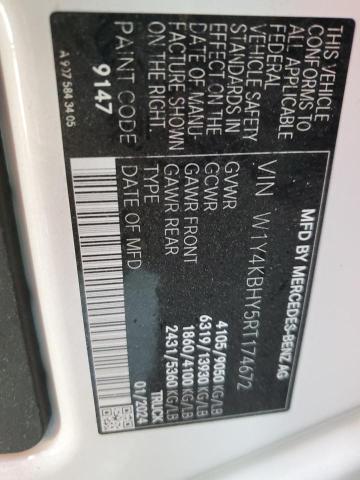 W1Y4KBHY5RT174672 - 2024 MERCEDES-BENZ SPRINTER 2500 白色 照片 13