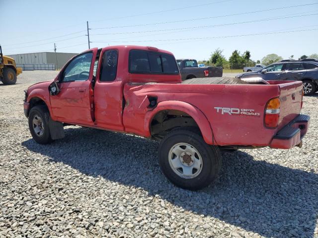5TESN92NX1Z846886 - 2001 TOYOTA TACOMA XTRACAB PRERUNNER წითელი ფოტო 2