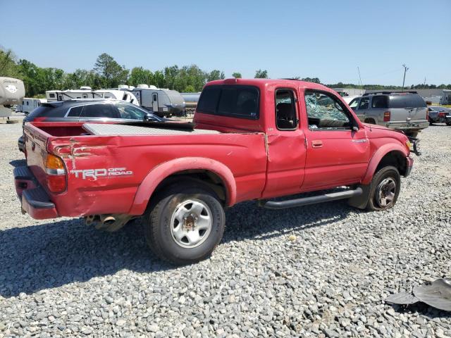 5TESN92NX1Z846886 - 2001 TOYOTA TACOMA XTRACAB PRERUNNER წითელი ფოტო 3