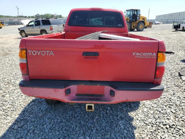 5TESN92NX1Z846886 - 2001 TOYOTA TACOMA XTRACAB PRERUNNER წითელი ფოტო 6