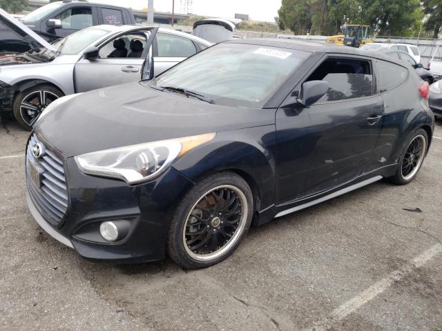 KMHTC6AE5DU104558 - 2013 HYUNDAI VELOSTER TURBO BLACK photo 1