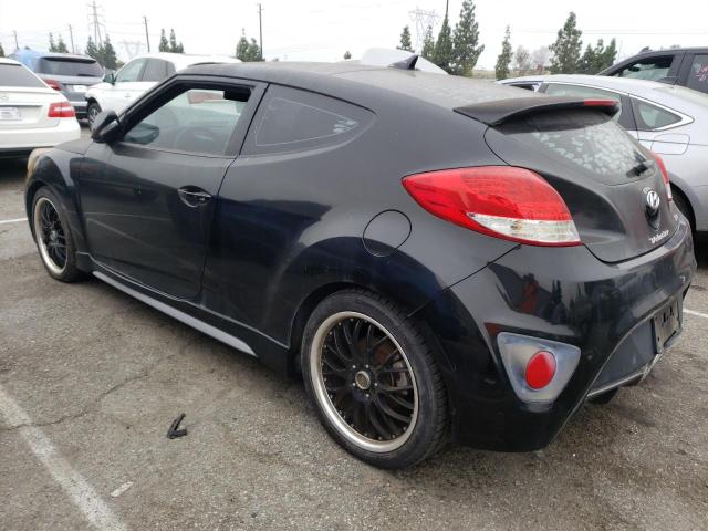 KMHTC6AE5DU104558 - 2013 HYUNDAI VELOSTER TURBO BLACK photo 2