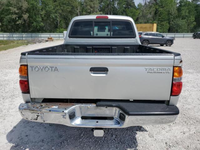 5TEGN92N02Z086975 - 2002 TOYOTA TACOMA DOUBLE CAB PRERUNNER SILVER photo 6