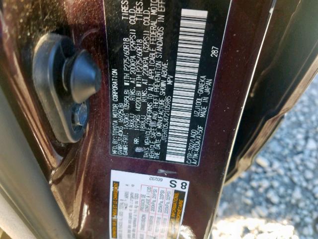 JTEHT05J472105985 - 2007 TOYOTA LAND CRUISER  photo 10