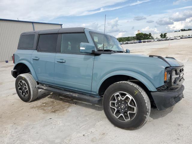 1FMEE5BP1NLB59402 - 2022 FORD BRONCO BASE BLUE photo 4