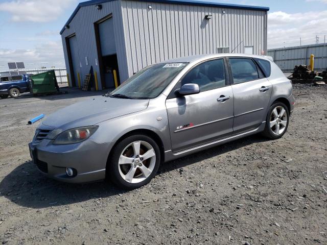 JM1BK143451265065 - 2005 MAZDA 3 HATCHBACK GRAY photo 1