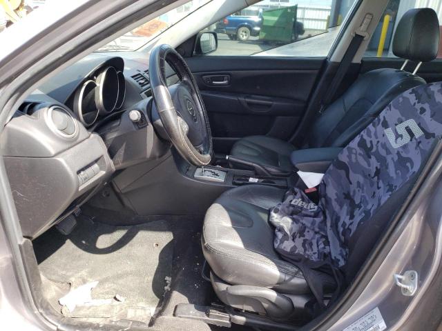 JM1BK143451265065 - 2005 MAZDA 3 HATCHBACK GRAY photo 7