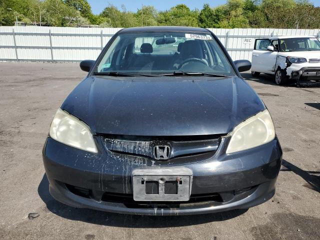 2HGES16524H633059 - 2004 HONDA CIVIC LX BLACK photo 5