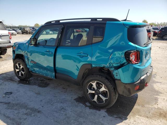 ZACNJDC18NPN87822 - 2022 JEEP RENEGADE TRAILHAWK BLUE photo 2