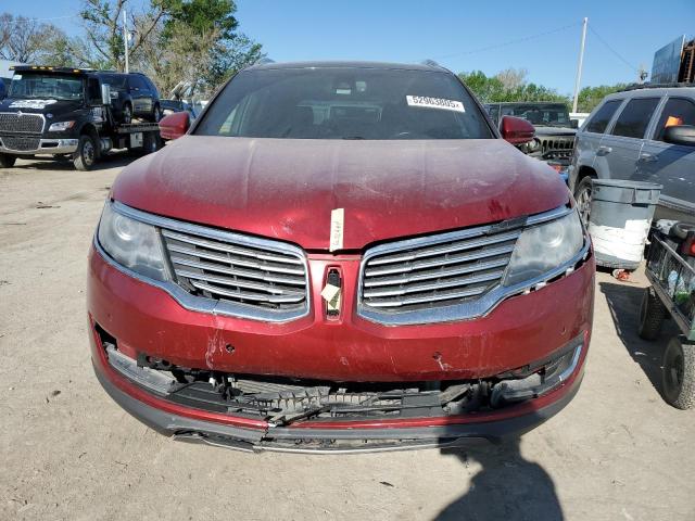 2LMPJ8LR3GBL27943 - 2016 LINCOLN MKX RESERVE MAROON photo 5