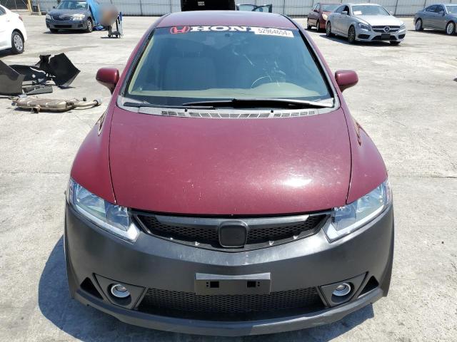 2HGFA16527H503939 - 2007 HONDA CIVIC LX BURGUNDY photo 5