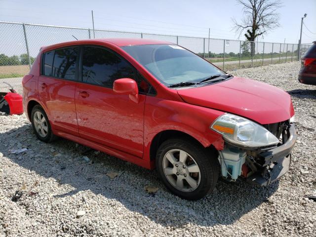 3N1BC1CP3AL362247 - 2010 NISSAN VERSA S RED photo 4