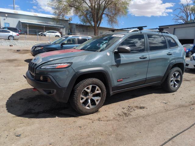 1C4PJMBS1FW646896 - 2015 JEEP CHEROKEE TRAILHAWK BLUE photo 1