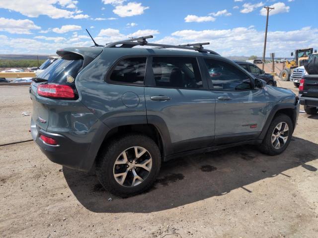 1C4PJMBS1FW646896 - 2015 JEEP CHEROKEE TRAILHAWK BLUE photo 3