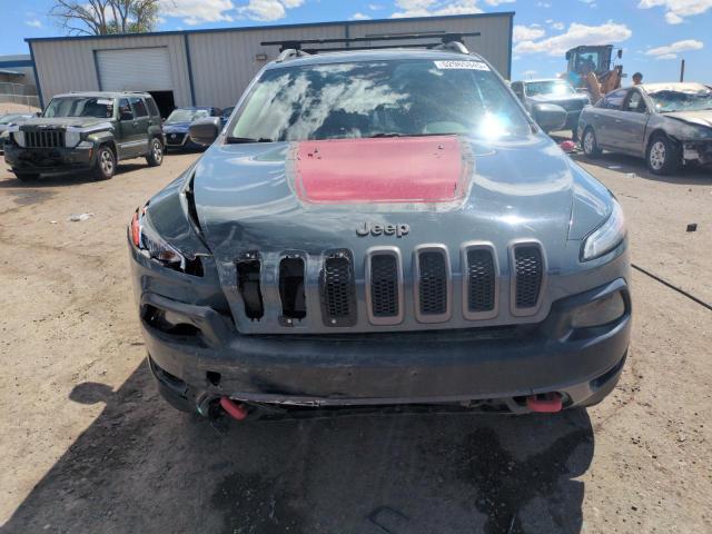 1C4PJMBS1FW646896 - 2015 JEEP CHEROKEE TRAILHAWK BLUE photo 5