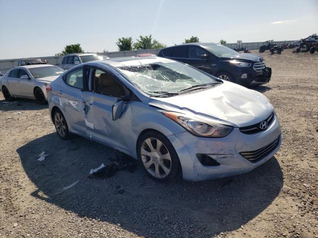 KMHDH4AE3BU135511 - 2011 HYUNDAI ELANTRA GLS BLUE photo 4