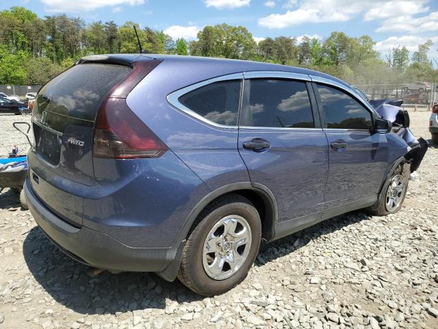 2HKRM4H36DH669867 - 2013 HONDA CR-V LX BLUE photo 3