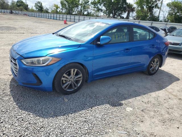 KMHD84LF8HU192611 - 2017 HYUNDAI ELANTRA SE BLUE photo 1