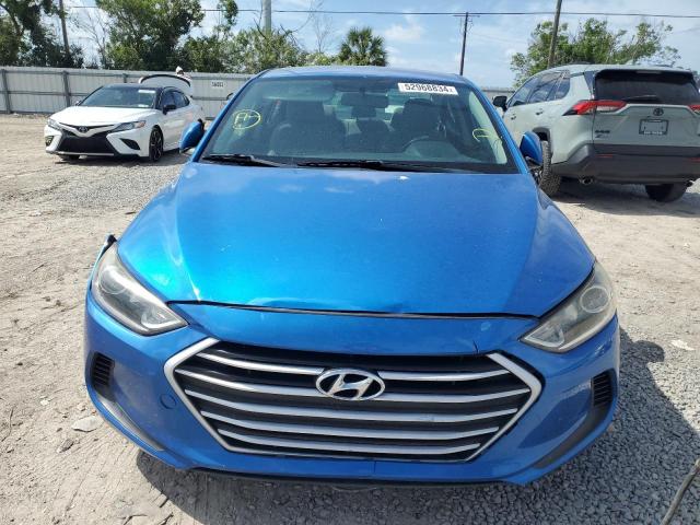 KMHD84LF8HU192611 - 2017 HYUNDAI ELANTRA SE BLUE photo 5