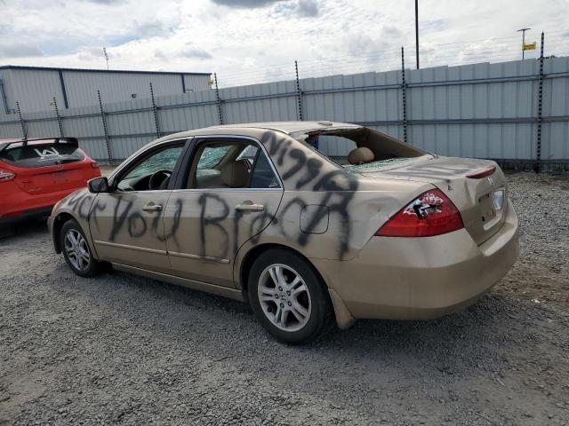 1HGCM56847A143728 - 2007 HONDA ACCORD EX GOLD photo 2