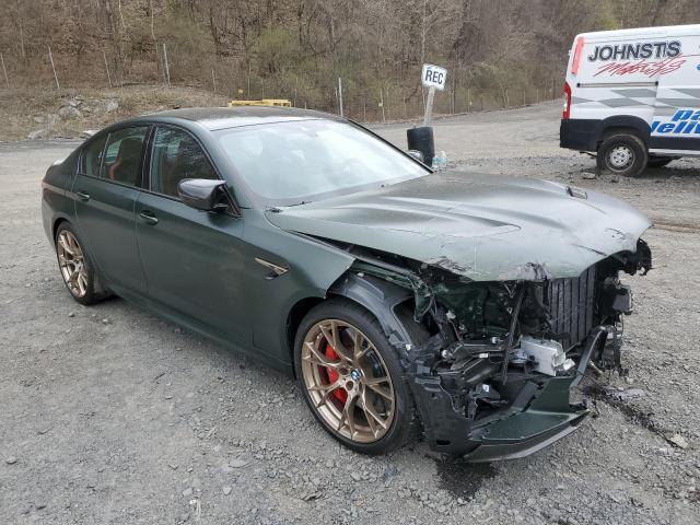 WBS73CH08NCJ48715 - 2022 BMW M5 CS GREEN photo 4