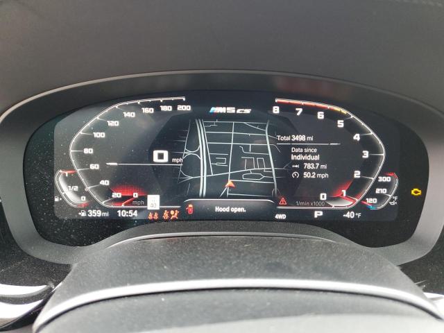 WBS73CH08NCJ48715 - 2022 BMW M5 CS GREEN photo 9