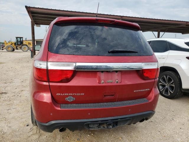 1D4SD5GTXBC688362 - 2011 DODGE DURANGO CITADEL RED photo 6