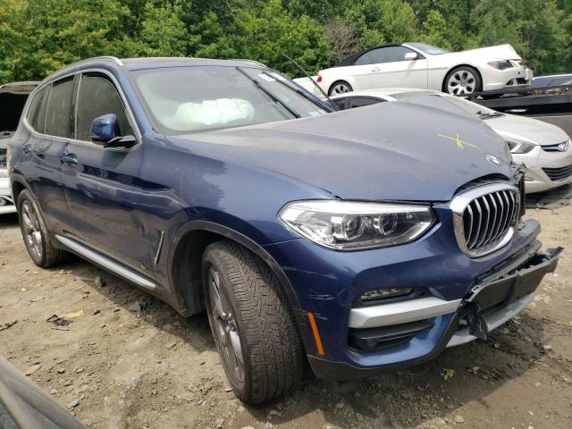 5UXTY5C08L9D06265 - 2020 BMW X3 XDRIVE30I BLUE photo 4