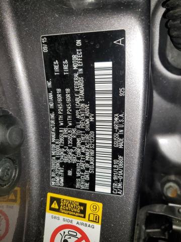 5TDJKRFH6FS212309 - 2015 TOYOTA HIGHLANDER XLE Boz foto 13