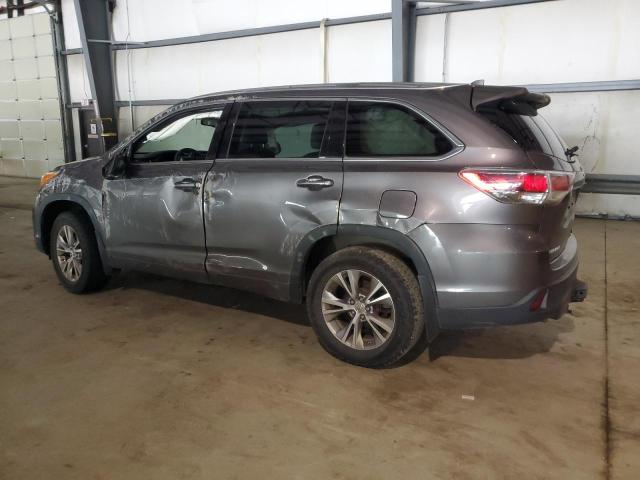 5TDJKRFH6FS212309 - 2015 TOYOTA HIGHLANDER XLE Boz foto 2