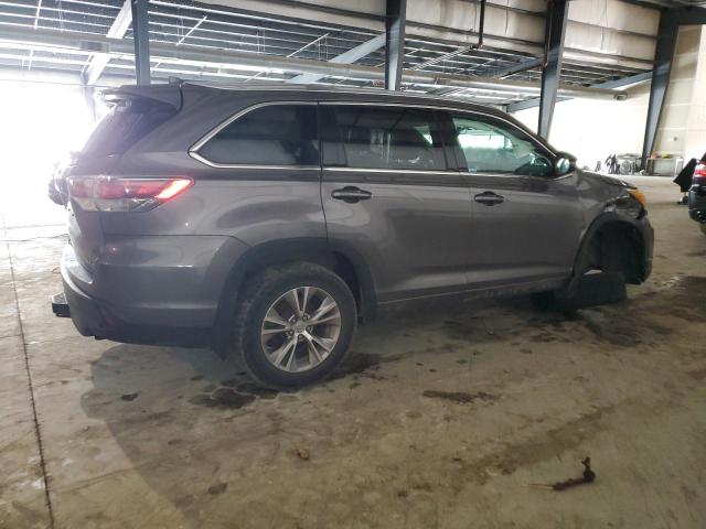 5TDJKRFH6FS212309 - 2015 TOYOTA HIGHLANDER XLE Boz foto 3