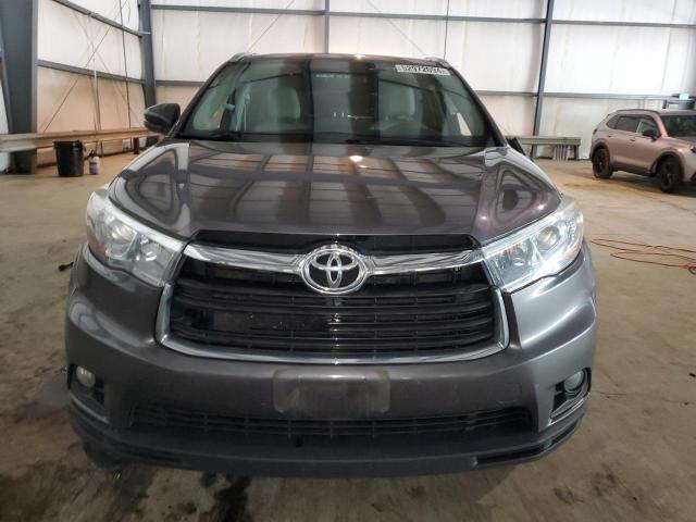 5TDJKRFH6FS212309 - 2015 TOYOTA HIGHLANDER XLE Boz foto 5