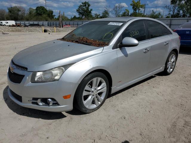 1G1PH5SC8C7377286 - 2012 CHEVROLET CRUZE LTZ SILVER photo 1