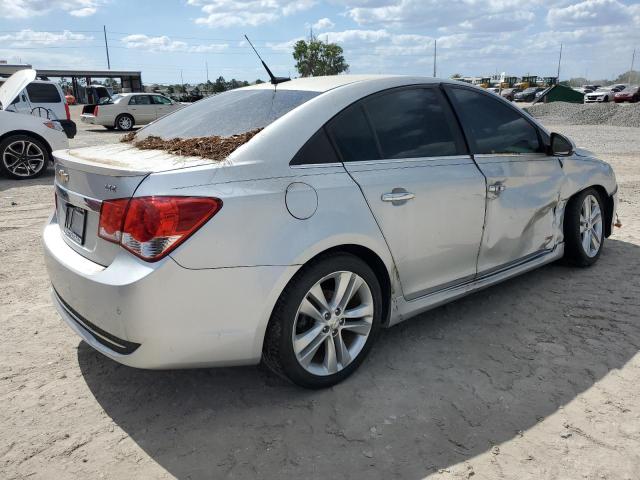 1G1PH5SC8C7377286 - 2012 CHEVROLET CRUZE LTZ SILVER photo 3