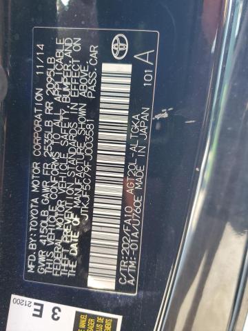 JTKJF5C79FJ003581 - 2015 TOYOTA SCION TC 黑色 照片 12