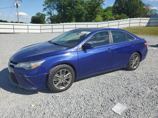 4T1BD1FK2FU144898 - 2015 TOYOTA CAMRY HYBRID BLUE photo 1