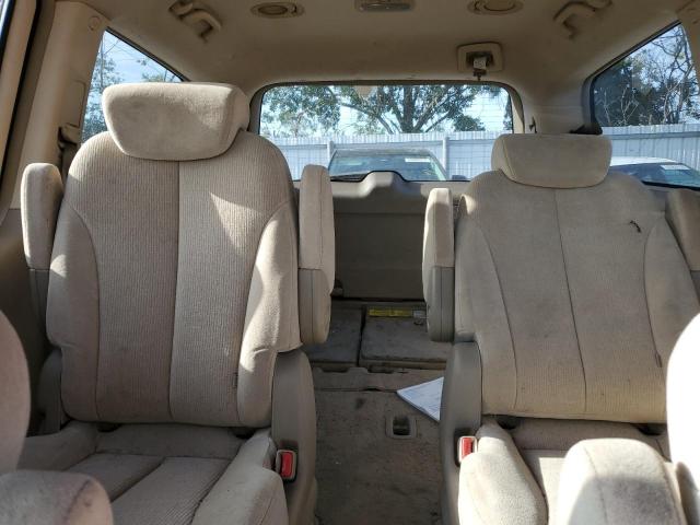 KNDMB233966049197 - 2006 KIA SEDONA EX TAN photo 10