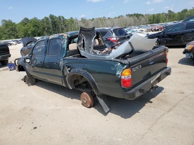 5TEGN92N02Z128903 - 2002 TOYOTA TACOMA DOUBLE CAB PRERUNNER GREEN photo 2