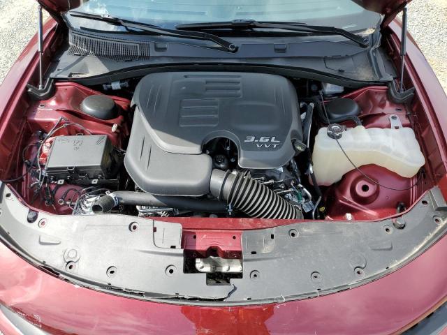 2C3CDXHG9NH267544 - 2022 DODGE CHARGER GT BURGUNDY photo 11