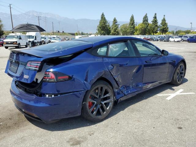 5YJSA1E66PF528064 - 2023 TESLA MODEL S 蓝色 照片 3
