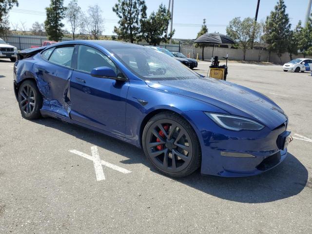 5YJSA1E66PF528064 - 2023 TESLA MODEL S 蓝色 照片 4
