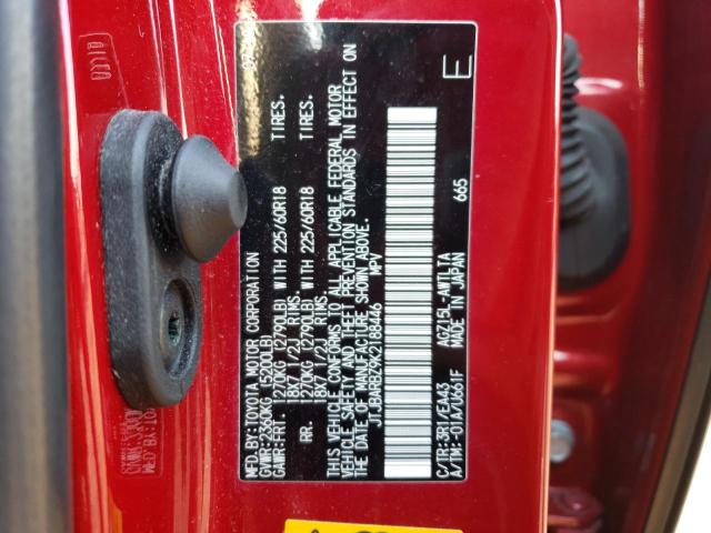 JTJBARBZ9K2188446 - 2019 LEXUS NX 300 BASE Qırmızı foto 12