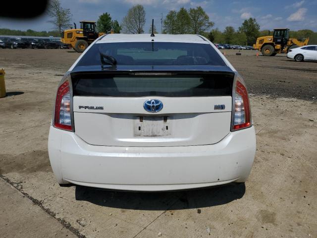 JTDKN3DU1C5465550 - 2012 TOYOTA PRIUS WHITE photo 6