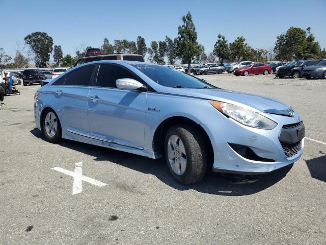 KMHEC4A48CA055585 - 2012 HYUNDAI SONATA HYBRID BLUE photo 4