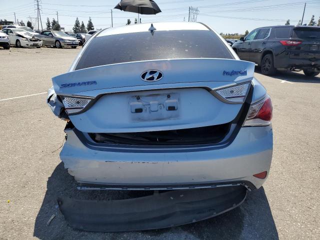 KMHEC4A48CA055585 - 2012 HYUNDAI SONATA HYBRID BLUE photo 6