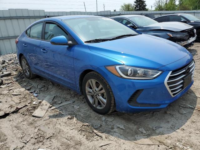 KMHD84LF1JU556437 - 2018 HYUNDAI ELANTRA SEL BLUE photo 4