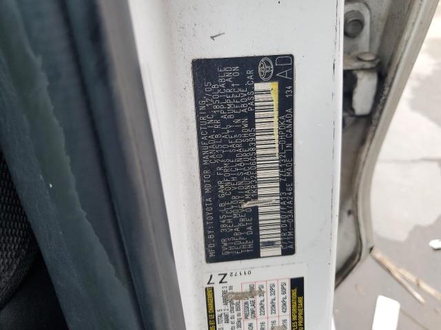 2T1KR32E06C583905 - 2006 TOYOTA COROLLA MA XR WHITE photo 13