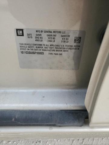 1G11C5SA2GF165823 - 2016 CHEVROLET MALIBU LIM LT 米色 照片 12