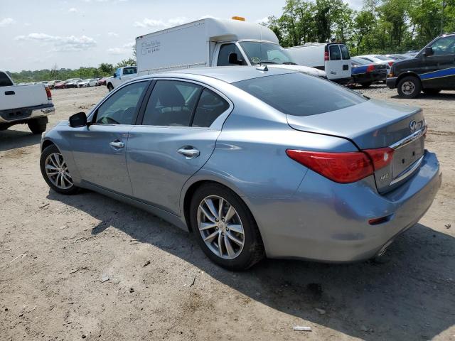 JN1BV7AR2EM691700 - 2014 INFINITI Q50 BASE BLUE photo 2