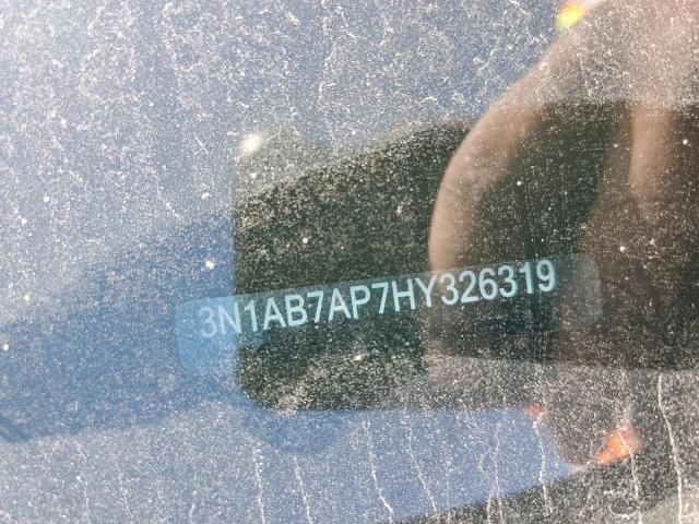 3N1AB7AP7HY326319 - 2017 NISSAN SENTRA S BLUE photo 13